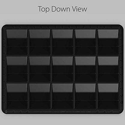 TitanShield Stackable Heavy Duty Card Sorting Tray | Compatible with Pokemon, Baseball, Magic The Gathering MTG, TCG Trading Cards | (Two Trays)