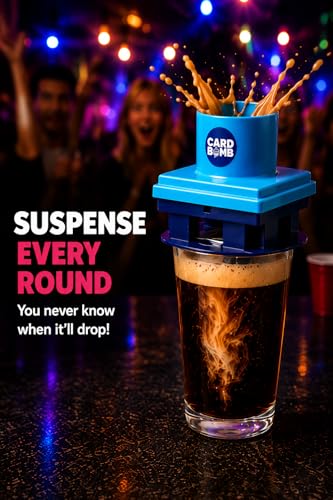 GUZZLETECH Guzzonk Card Game with Card Bomb Device – Suspense Party Challenge Game for Friends, Game Nights, and Social Gatherings