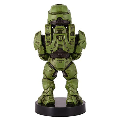 Exquisite Gaming: Halo: Master Chief - Mobile Phone & Gaming Controller Holder, Device Stand, Cable Guys, Xbox Licensed Figure, Green