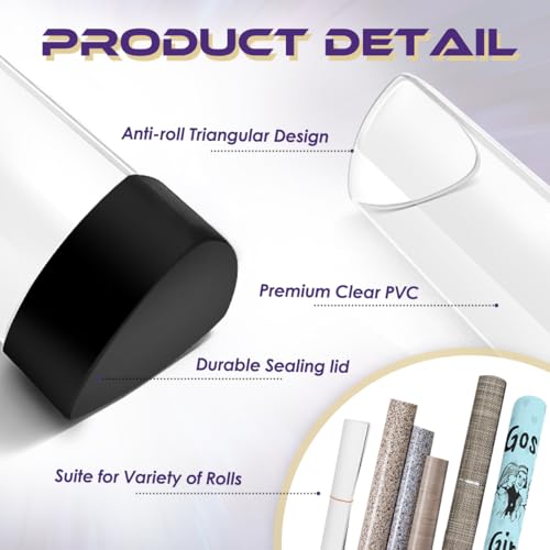 FROGIGO Playmat Tube Prism-Shaped for TCG Playmats - Non-Slip Play Mat Holder with Easy in/Out & Anti-Roll Design, Durable Mat Storage Case (1 Pcs, Black Cap) - color: 1 Pcs