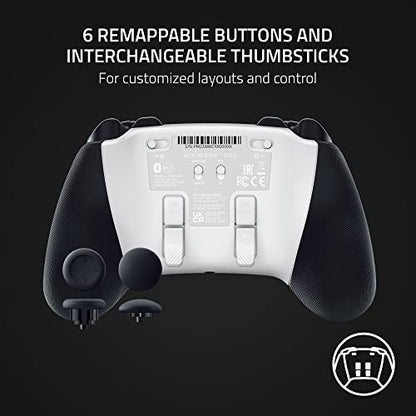 Razer Wolverine V2 Pro Wireless Gaming Controller for PlayStation 5 / PS5 PC: HyperSpeed Wireless - Mecha-Tactile Action Buttons - 8-Way Microswitch D-Pad - 6 Remappable Buttons - Chroma RGB - White - color: White