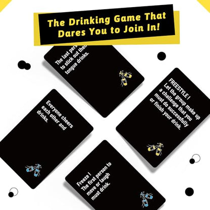 Etyishe Drinking Games for Adults,Drink Up and Dare,Adults Games for Game Nights, Exciting Card Games for Bachelorette Party Games & 21st Birthday Gift, with 50 Funny Game Cards, Spice Up Your Party
