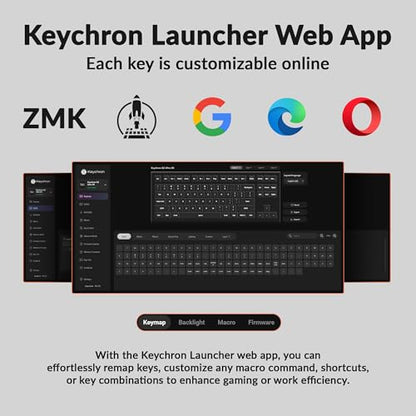 Keychron Q3 Ultra Wireless Mechanical Keyboard 8KHz Polling Rate, TKL 2.4G/Bluetooth 5.3/Wired Up to 660 Hours Long Battery Life, Hot-Swappable Aluminum RGB Gaming ZMK for Mac/Windows/Linux-White
