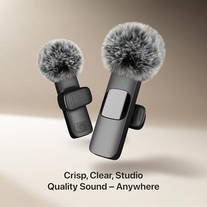 Mini Mic Pro (Latest Model – #1 Microphone for iPhone & Android, Wireless Mini Microphone, Clear Voice, Noise Cancelling, Lavalier Mic for TikTok, YouTube & Interviews (iPhone 14 & Below) - style: Lightning Only (iPhone 14 & Older)