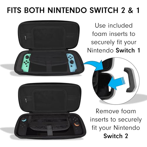 Sonix Carrying Case for Nintendo Switch 2, Switch 1, Lite, OLED, Protective Travel Case with Game Cartridge Storage - color: Little Nightmares