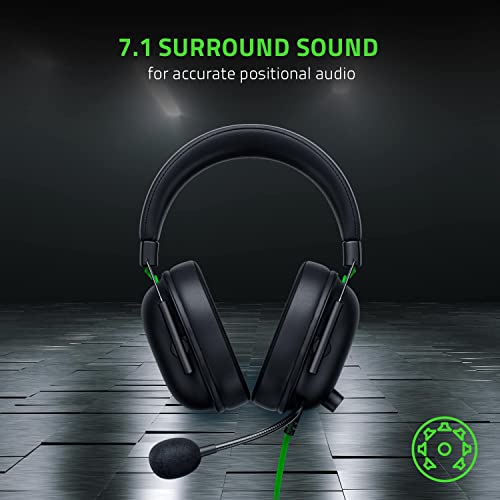 Razer BlackShark V2 X Wired Gaming Headset with 7.1 Surround Sound, 50mm Drivers, Noise Cancelling Mic (Pack of 8) - color: Black, size: USB (Pack of 8), style: PC
