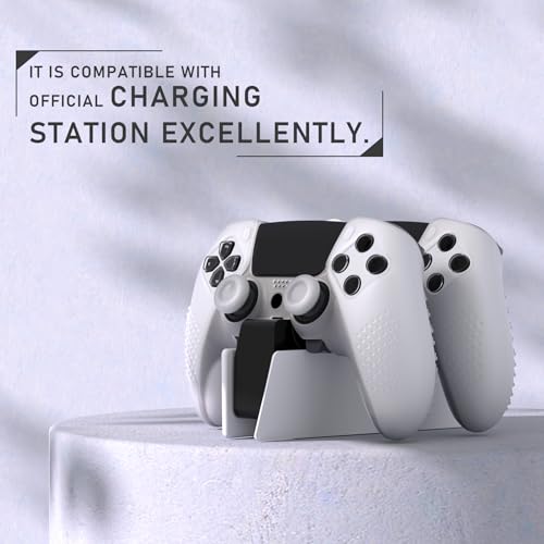 PlayVital Glow in Dark 3D Studded Edition Anti-Slip Silicone Cover Case for ps5 Edge Controller, Soft Rubber Protector Skin for ps5 Edge Wireless Controller with 6 Thumb Grip Caps - Green - color: Glow in Dark - Green
