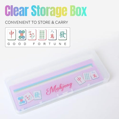 Mahjong Line Finder, 4 Pack Bright Mahjong Rules Helper Reader Beginner-Friendly Accessories - Mixed - color: Mixed