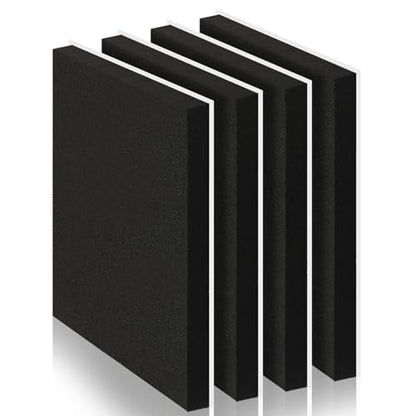 4 Pcs 1" Thick Foam Padding Sheet with Adhesive Backing Block | 16 Inch x 12 Inch, Closed Cell, Self Stick Neoprene Insulation Foam Sheet, Black, for Furniture Cars Speakers - color: Black, size: 1 Inch Thick, 16 x 12 Inches
