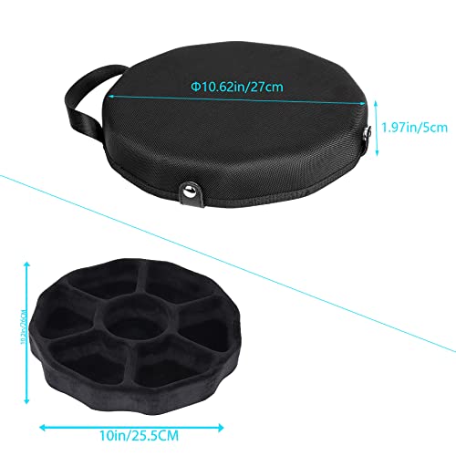 DND Dice Storage Case with Tray,Soft Interior Tray can Protect dice | Soft Interior of the Tray Can Protect Random Rolling Dice, D4 D6 D8 D10 D% D12 D20 Set Case, Perfect Rolling - style: Polygon Case