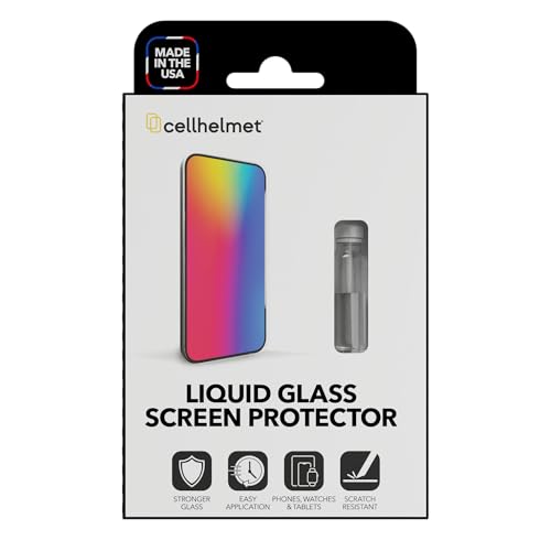 Liquid Glass Wipe On Nano Screen Protector | Scratch and Shatter Protection | Universal Screen Protector for Phones and Smart Watches | Made in USA