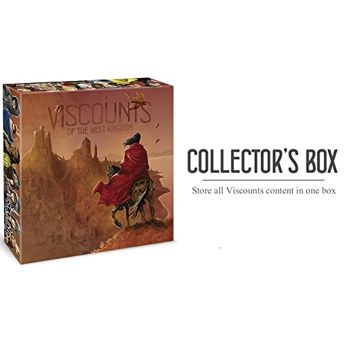 Renegade Game Studios Viscounts of the West Kingdom Collector's Box | Storage Organizer for Board Game, 2 Expansions & Promo Content, Fits Sleeved Cards, Matches Paladins & Raiders Boxes