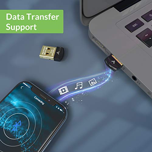 Avantree DG45 USB Bluetooth Adapter Dongle for PC, Computer, Desktop & Laptop, Compatible with Windows 11/10/8.1/8 Only - Connects Bluetooth Headphones, Speakers, Keyboards & Mice ONLY (Not 2.4G/WiFi) - style: Bluetooth Adapter 5.0