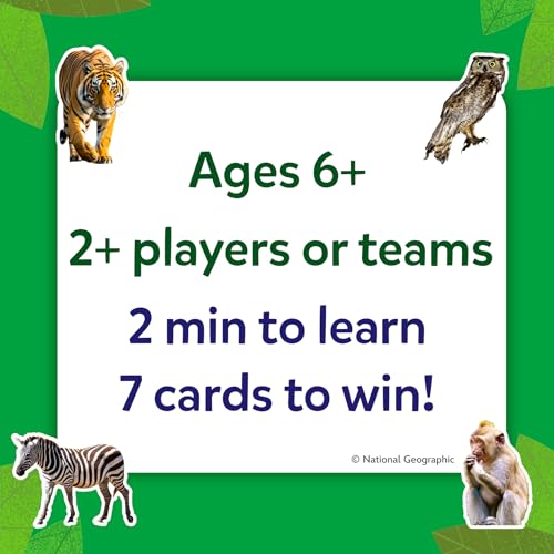 Skillmatics Guess in 10 Game – National Geographic Animals, Gift for Kids | Educational Cards, Family Trivia Game, Travel Toy & STEM Board Game, Screen-Free Fun, Boys & Girls Ages 6, 7, 8, 9 and Up - style: 2. National Geographic