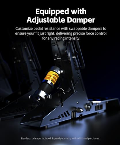 PXN PD HM Brake&Throttle Sim Racing Pedals, All-Metal 2-Pedal Set | Hall Sensors, Adjustable, USB-A/Type-C/RJ45 Connectivity, Compatible with PC and PXN V99/V10/V12/VD Wheel Bases