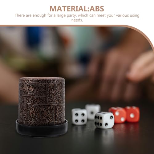 1set Party Dice Cup with Base Plastic Shaker for Table Games Compact and Lightweight Dice Storage for Indoor and Outdoor Activities