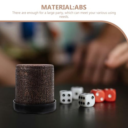 1set Party Dice Cup with Base Plastic Shaker for Table Games Compact and Lightweight Dice Storage for Indoor and Outdoor Activities