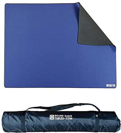 Allplay Board Game Playmat, 2.5'x4', Small, Blue | Thick Super Cushioned, Stitched Edge, Water Resistant, with Carrying Case for Board Games, Card Games, RPGs - color: Blue, size: Small (2.5'x4')