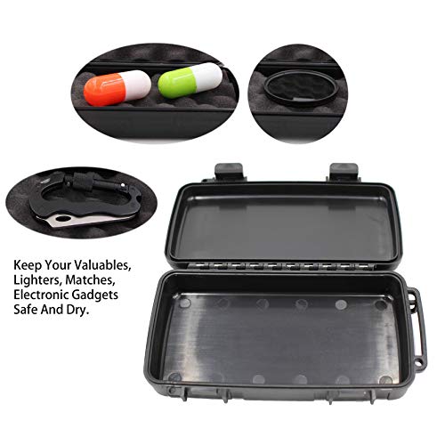 8" Small Hard Case with Pluck Foam Insert, 8.6 x 4.9 x 1.9 Inch - Protective Waterproof Plastic Tiny Box for Storage Medical item, Micro Tools - Lockable, Portable for Travel - size: Inner 7.8‘’ x 3.9‘’ x 1.5‘’
