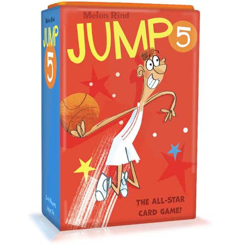 Melon Rind Jump 5, Math Game for Kids Learning Multiples of 5, Lively Basketball Themed Card Game, a Fun Math Activity for Boosting Confidence, Quick and Easy Screenless Fun, Ages 7+ - style: Multiples of 5