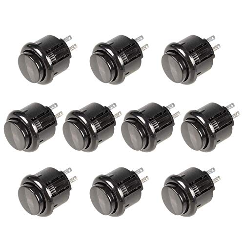 EG STARTS 10x 24mm Arcade Push Buttons Switch for Video Games Arcade Machine DIY Parts Mame Jamma Raspberry Pi KOF Arcade Pinball Machine Parts & Accessories