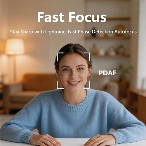 4K Webcam with Tripod, PC Ultra HD Web Camera with Microphone, PDAF Autofocus,Privacy Cover,USB A & USB C Adapter, Plug & Play,Ideal for Business Meetings&Live Streaming - size: Webcam X60 4K Kit