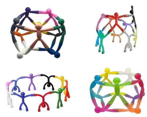 MAGMEN 40-Piece Magnetic Fidget Figures with Storage Tin - Assorted-Color Mix of Magnetic Character Figures for Kids & Adults - Quiet Airplane & Road Trip Travel Toy - Screen-Free Sensory Desk Toy - size: 40 Piece-Mix Comination