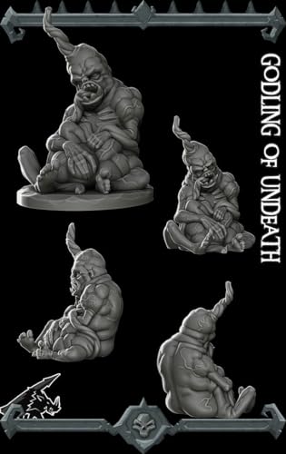 Generic Abhoron, The Stillborn God | Atropal | Godling of Undeath | Miniature for Tabletop Games Like D&D and War Gaming Medium, Gray, 02G023-1 - size: Medium