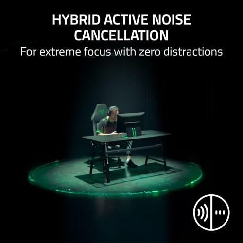 Razer BlackShark V3 Pro Wireless ANC Xbox Gaming Headset, White | Full Band Mic, 50mm Drivers, 2.4 GHz, Bluetooth, USB, 3.5mm, Works with PC, Mac, PS5, Nintendo Switch, 70 Hr Battery - color: White, style: Xbox