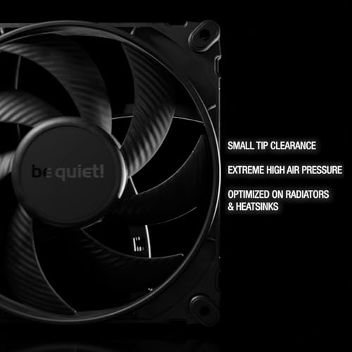 be quiet! Silent Wings 4 140mm PWM High Speed 1900 RPM Premium Low Noise Cooling Fan | 4-Pin | BL097 - color: Black, size: 140mm