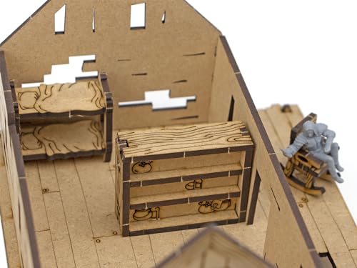 TowerRex Bar Furniture D&D Scatter Terrain Set for 28mm Miniatures, Dungeons and Dragons, Warhammer, Pathfinder DND Miniatures
