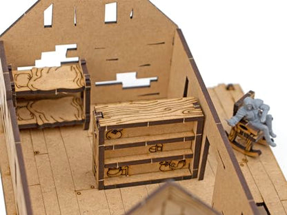 TowerRex Bar Furniture D&D Scatter Terrain Set for 28mm Miniatures, Dungeons and Dragons, Warhammer, Pathfinder DND Miniatures