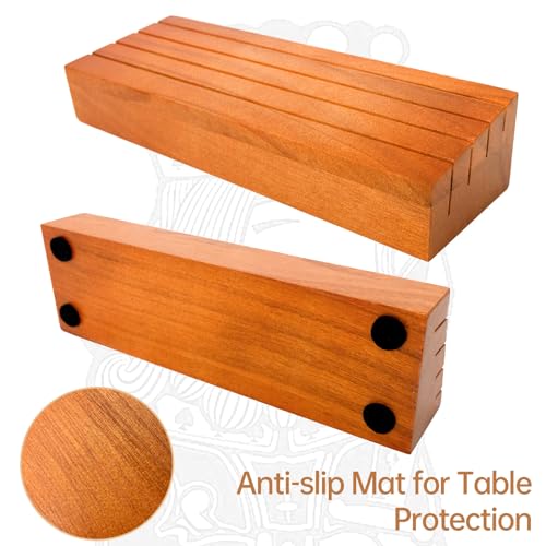 hismocal Playing Card Holders Deck Stand, Play Cards Holder for Kids or Elder People, Hands-Free Wood Holder Racks,Tray for Organizing Cards (2 Pack) - size: 2 Pack