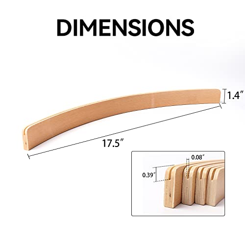 GSE Set of 4 Curved Wooden Playing Cards Holders Racks Trays, 17.5-Inch | Hand Free Playing Card Trays, For Bridge, Hand & Foot, Rummy, UNO Card Games, For Seniors Adults - style: 17" Card Holders