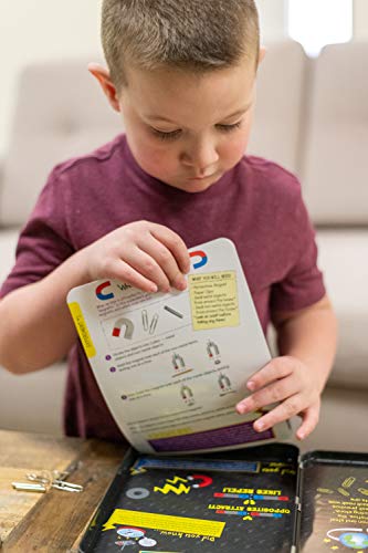 TS Shure by Bendon Educational Magnetic Science Experiment Learning Tin with 8 Magnets and 5 Paper Clips 50521 - style: Magnetic Science Set