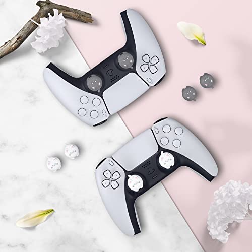 PlayVital Cute Thumb Grip Caps for ps5, Edge, ps4 Controller, Silicone Analog Stick Cover for Xbox Series X/S, Elite Series 2 Controller, Thumbstick Caps for Switch 2 Pro Controller - Cutie Kitty - color: Cutie Kitty