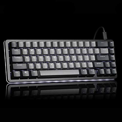 DROP ALT Mechanical Keyboard — 65% (67 Key) Gaming Keyboard, Hot-Swap Switches, Programmable Macros, RGB LED Backlighting, USB-C, Doubleshot PBT, Aluminum Frame (Cherry MX Blue Black) - color: Black, style: Cherry MX Blue RGB