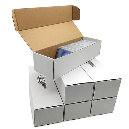 Trading Card Storage Box, Mtg Storage Box with Dividers, Cardboard Collector Box for TCG, Baseball Sports Cards, 6 Count - size: 6 count trading card boxes