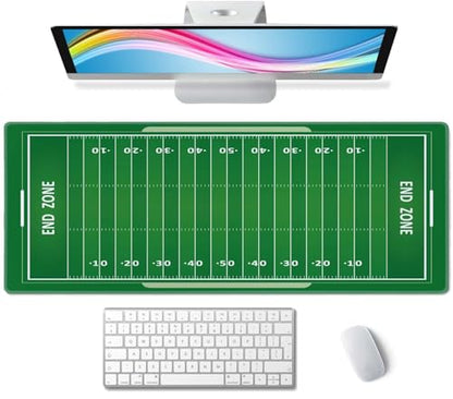 Desk Mat, Large Desk Pad Large Mouse Pad Cute Desk Accessories Home Office Essentials XL Desk Mat Desk Pad Mat for Keyboard Mouse Desk Pads On Top of Desks Computer American Football Field - color: American Football Field