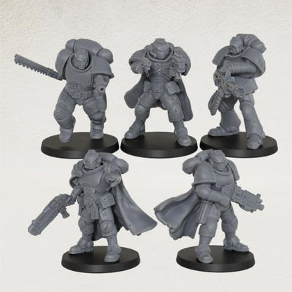 Sci-Fi Miniatures 28mm- Minis Figurine for Tabletop RPG Game- AS1021 | Fantasy Minis Unpainted for TTRPG Role Playing Game- Vanguard Warriors