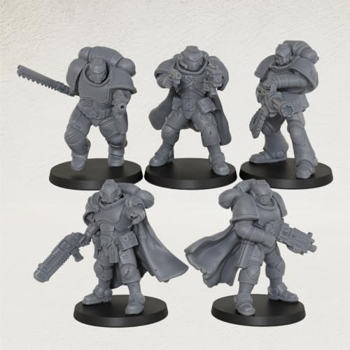 Sci-Fi Miniatures 28mm- Minis Figurine for Tabletop RPG Game- AS1021 | Fantasy Minis Unpainted for TTRPG Role Playing Game- Vanguard Warriors