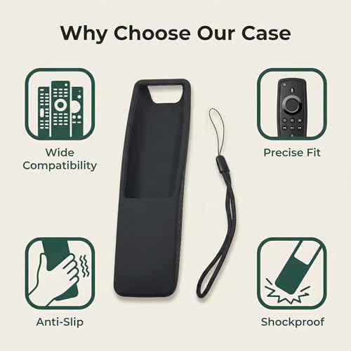 2 Pack Protective Silicone Remote Case Cover Compatible with Samsung Smart TV Remote BN59 Series, Anti-Slip Shockproof Sleeve Skin (Black) - color: Black