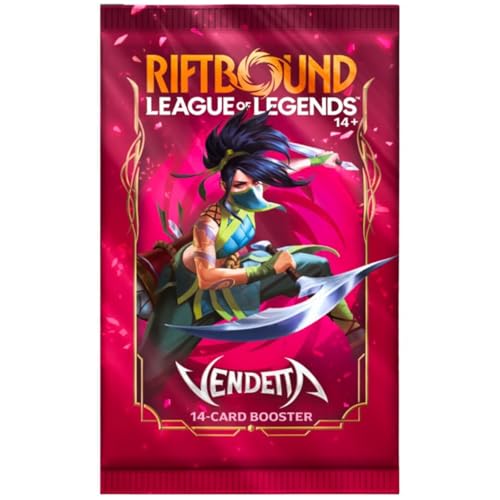 Riftbound: League of Legends TCG Vendetta - Vault -Bundle Collection Set: 6 Booster Packs, Runes, 3 Token Cards, Trading Card Game, Randomly Assorted