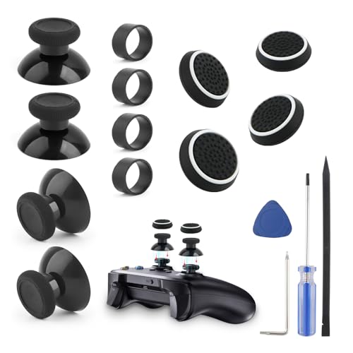 4Pack Thumbsticks for Xbox Series S/X Thumbstick Replacement forXBOX One/One S/X Sticks Caps Accessories with Repair Tools/Protective case