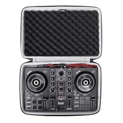 LTGEM DJ Controller Case for Hercules DJControl Inpulse 200 / DJControl Inpulse 200 MK2 - Hard Storage Travel Protective Carrying Bag (Case Only) - size: Hercules Inpulse 200