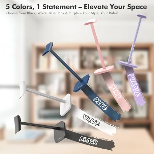 Headphone Stand, Desktop Headset Holder Heavy Base Desk Earphone Stand Aluminum Gaming Headset Hanger Rack for AirPods Max, AirPods, AirPods Pro, Sony, Beats, Bose, Razer and More(Blue) - color: Blue