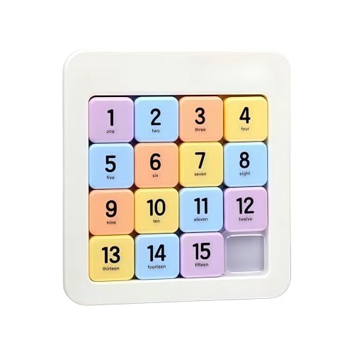 BRAINTRAIN Puzzle | A Challenging Multi-Level Game for Cognitive Growth and Fun Family Momen, Super Slide Puzzle Games to Effectively Improve Your Child's Concentration and Responsiveness ([4x4]) - color: [4x4]