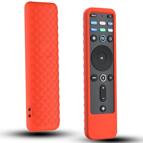 Case for Vizio XRT260 Voice Remote Control 2023/2021, Cover for VIZIO XRT260 Smart TV Remote Silicone Skin Sleeve Red - color: Non-Glow Red