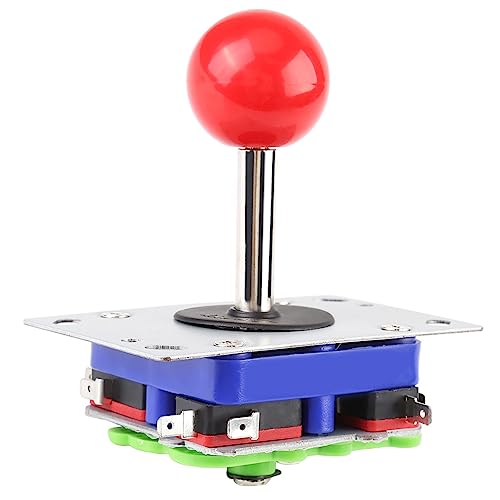 Joystick - 2/4/8 Way Classic Game Joystick with Adjustable Ball and Long Handle for Competition Style Gaming