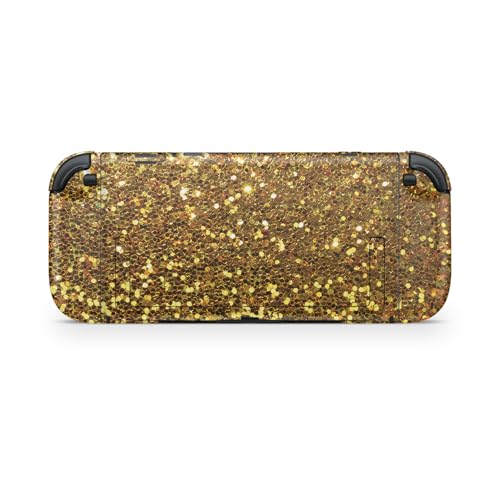 Gaming Skin Compatible with Nintendo Switch 2 Console Only - Gold Dazzle - Premium 3M Vinyl Protective Wrap Decal Cover - Easy to Apply | Crafted in The USA by MightySkins - color: Gold Dazzle, size: Switch 2 Console Skin Only, style: Matte Finish